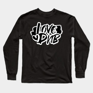 DNB - Love Heart (black) Long Sleeve T-Shirt